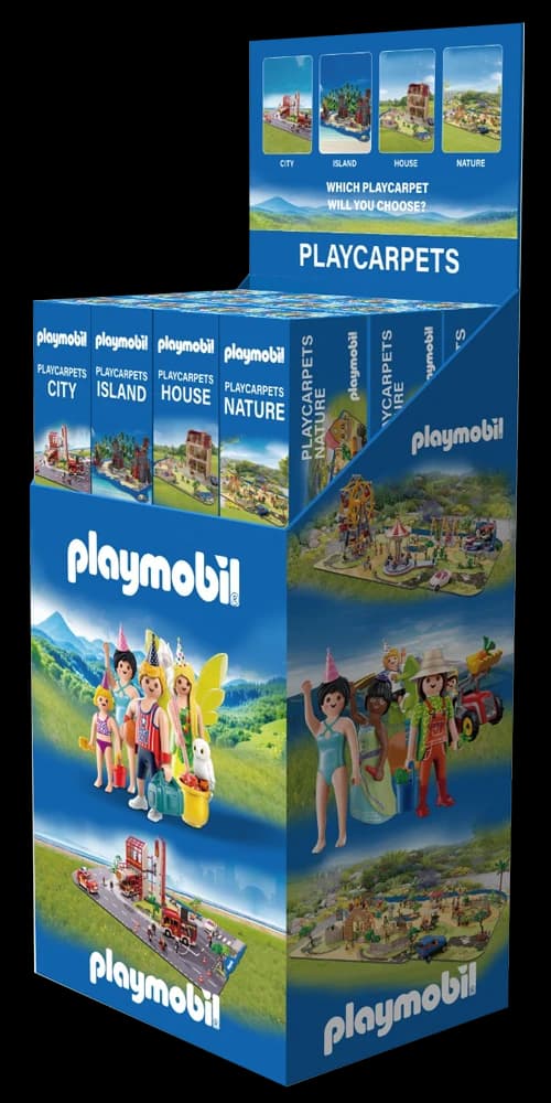Playmobil Playcarpets display